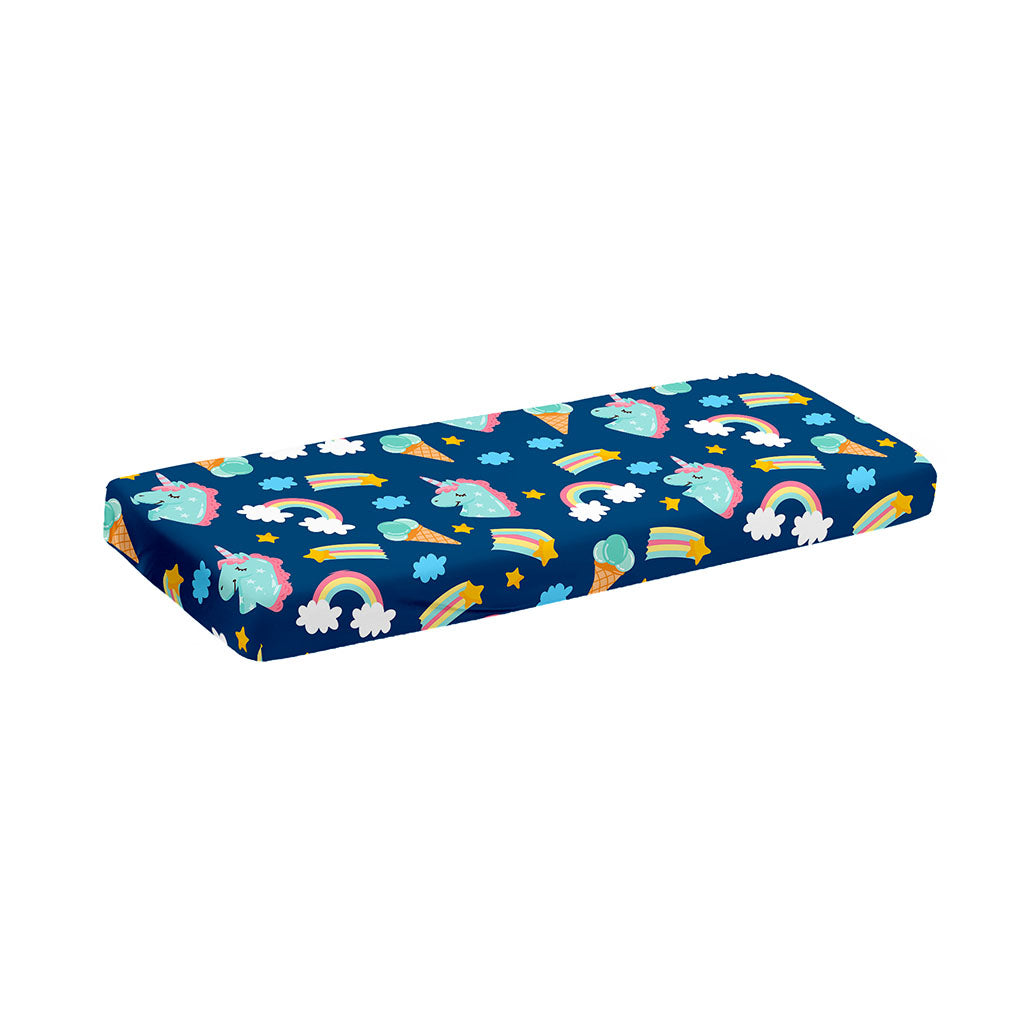 Cute Girly Unicorn Pattern Print Piano Keyboard Cover