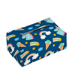 Cute Girly Unicorn Pattern Print Rectangle Tissue Box Cover