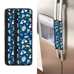 Cute Girly Unicorn Pattern Print Refrigerator Handle Covers