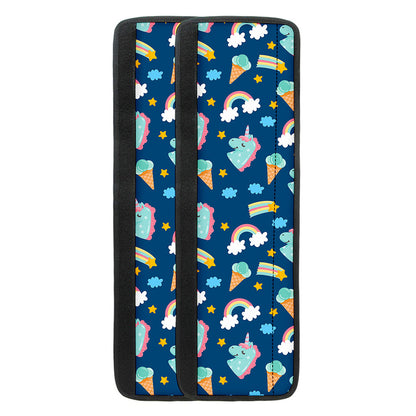 Cute Girly Unicorn Pattern Print Refrigerator Handle Covers