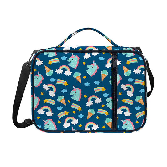 Cute Girly Unicorn Pattern Print Shoulder Strap Bible Bag