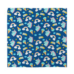 Cute Girly Unicorn Pattern Print Silk Bandana