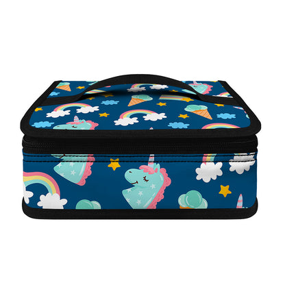 Cute Girly Unicorn Pattern Print Small Lunch Bag