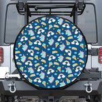 Cute Girly Unicorn Pattern Print Tire Cover