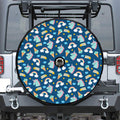 Cute Girly Unicorn Pattern Print Tire Cover With Camera Hole