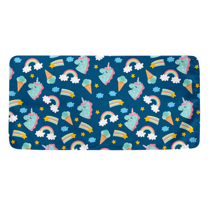 Cute Girly Unicorn Pattern Print Towel