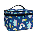 Cute Girly Unicorn Pattern Print Travel Makeup Bag