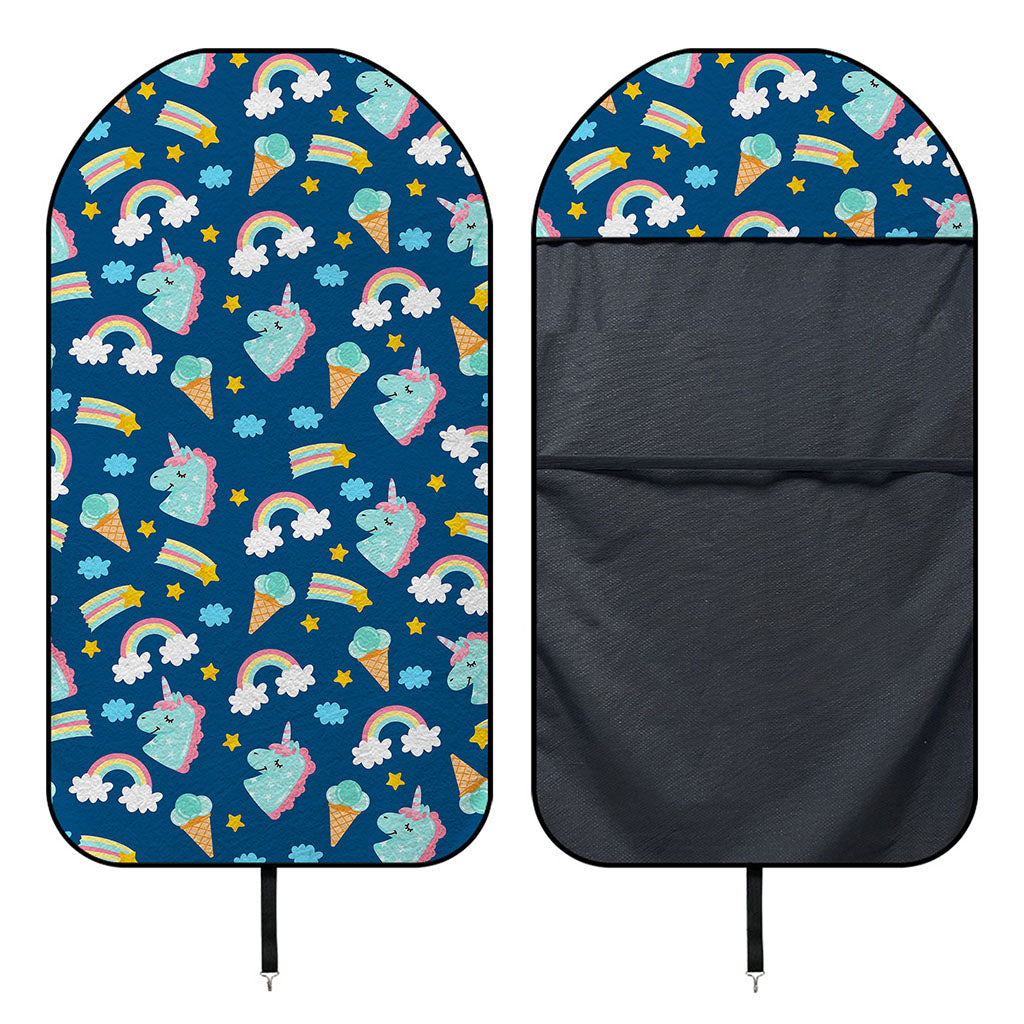 Cute Girly Unicorn Pattern Print Waterproof Car Seat Cover