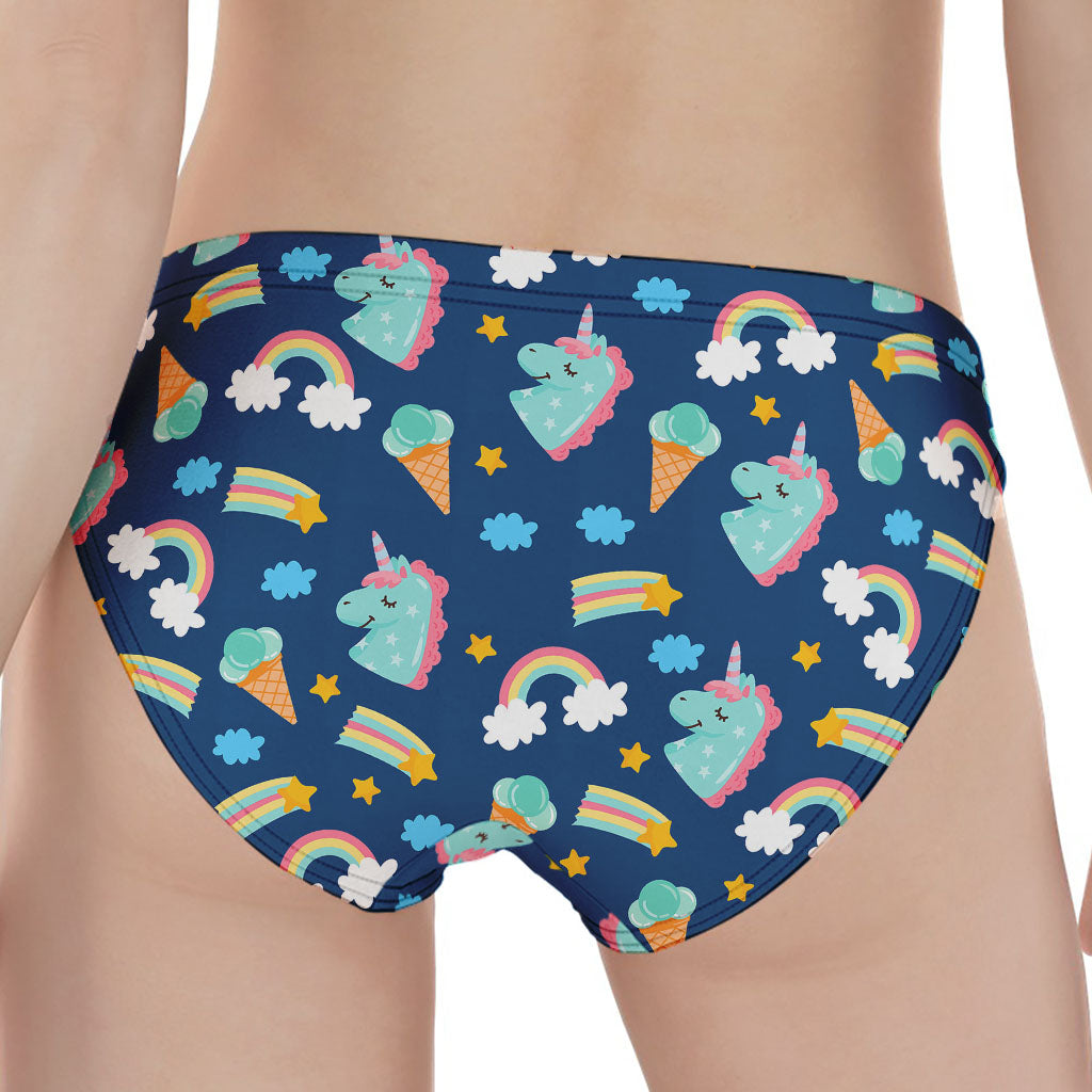 Cute Girly Unicorn Pattern Print Women's Panties