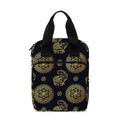 Cute Gold Boho Elephant Pattern Print Bible Tote Bag
