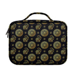 Cute Gold Boho Elephant Pattern Print Briefcase Bible Bag