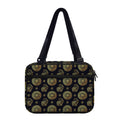 Cute Gold Boho Elephant Pattern Print Double Strap Bible Bag