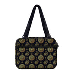 Cute Gold Boho Elephant Pattern Print Double Strap Bible Bag