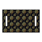 Cute Gold Boho Elephant Pattern Print Golf Cart Seat Cover