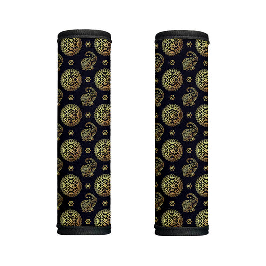 Cute Gold Boho Elephant Pattern Print Handle Covers