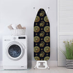 Cute Gold Boho Elephant Pattern Print Ironing Board Cover