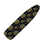 Cute Gold Boho Elephant Pattern Print Ironing Board Cover