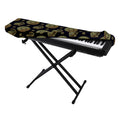 Cute Gold Boho Elephant Pattern Print Piano Keyboard Cover