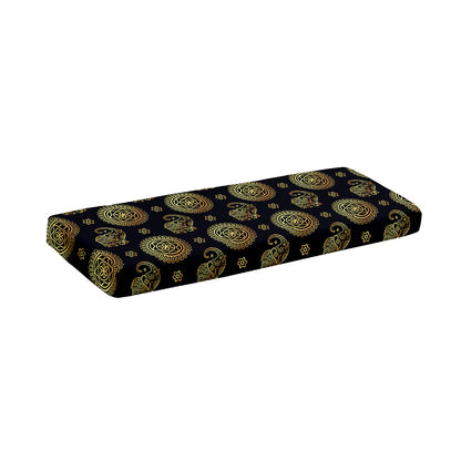 Cute Gold Boho Elephant Pattern Print Piano Keyboard Cover