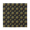 Cute Gold Boho Elephant Pattern Print Silk Bandana