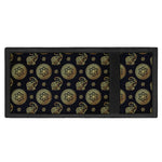 Cute Gold Boho Elephant Pattern Print Trifold Wallet