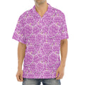 Cute Grape Pattern Print Aloha Shirt