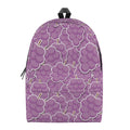 Cute Grape Pattern Print School Backpack
