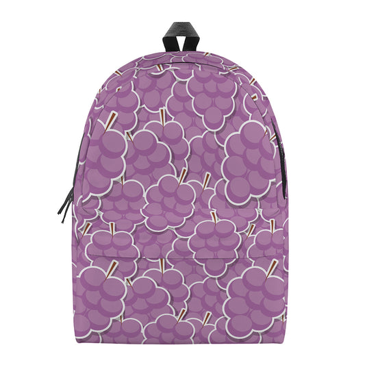 Cute Grape Pattern Print Backpack