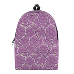 Cute Grape Pattern Print Backpack