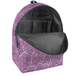 Cute Grape Pattern Print Backpack