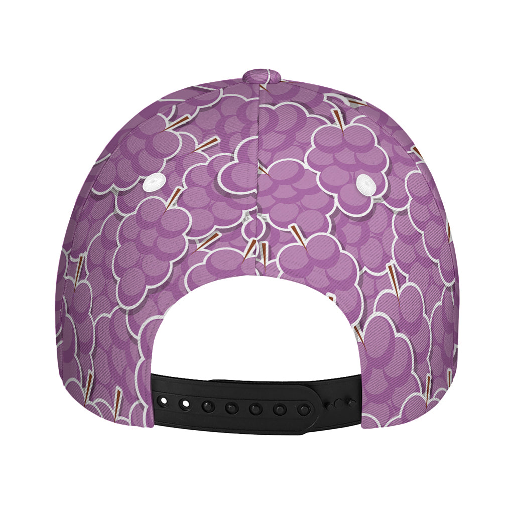 Cute Grape Pattern Print Baseball Cap