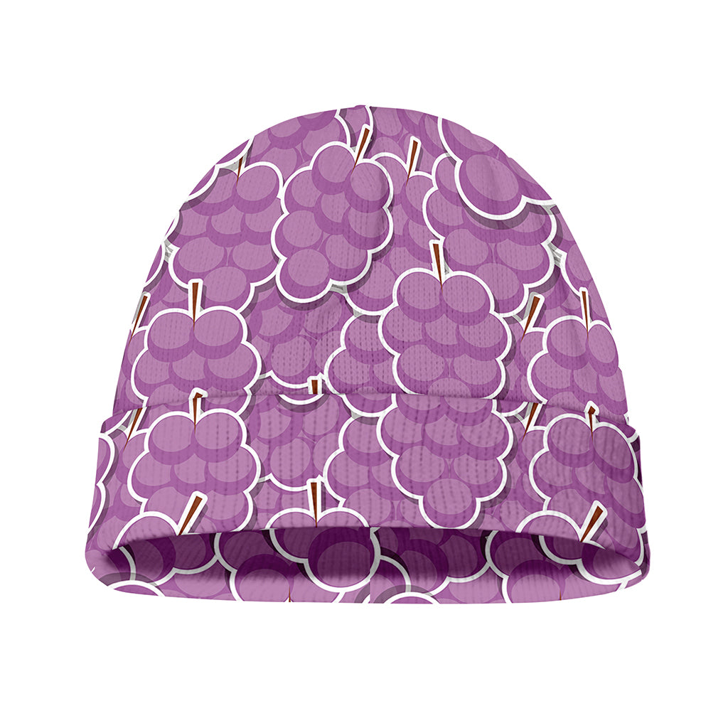 Cute Grape Pattern Print Beanie