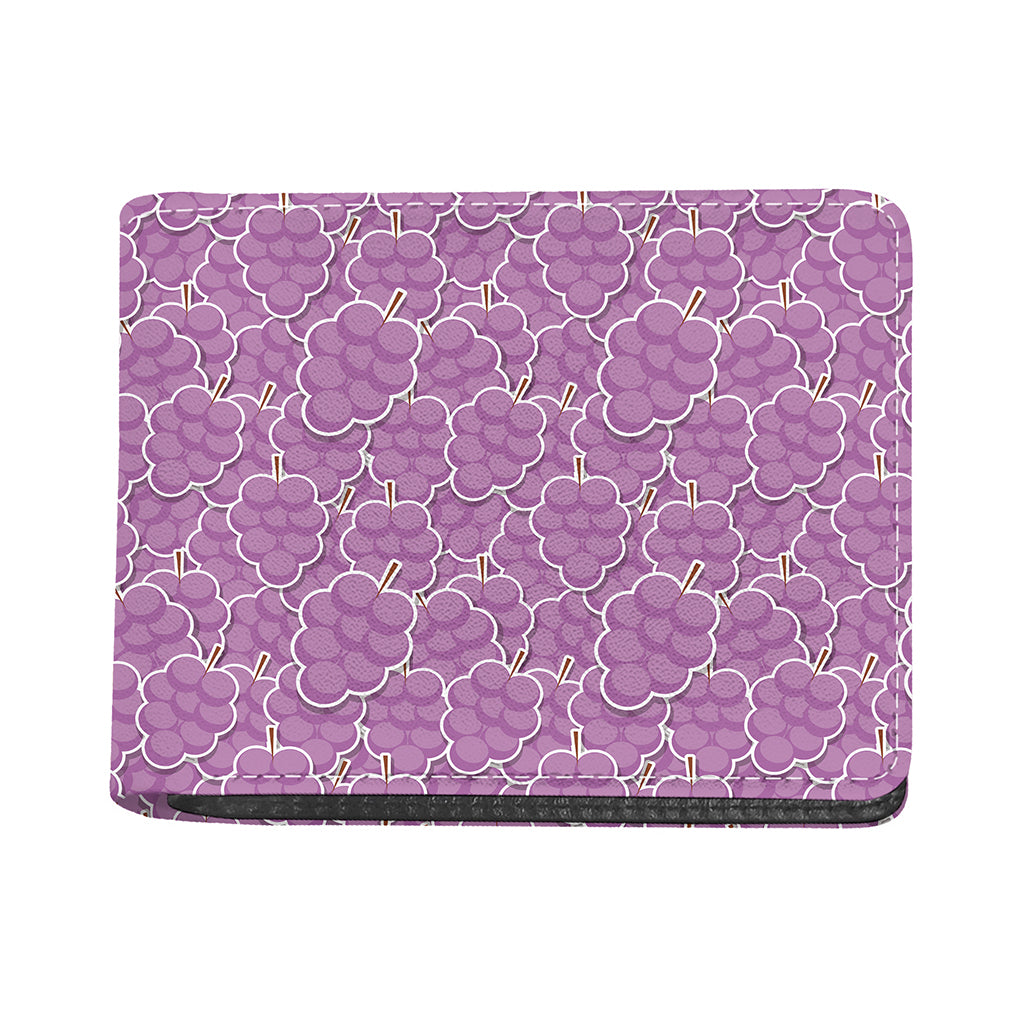 Cute Grape Pattern Print Bifold Wallet