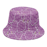 Cute Grape Pattern Print Bucket Hat
