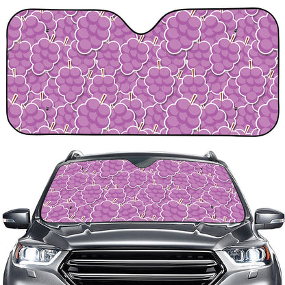 Cute Grape Pattern Print Car Windshield Sun Shade