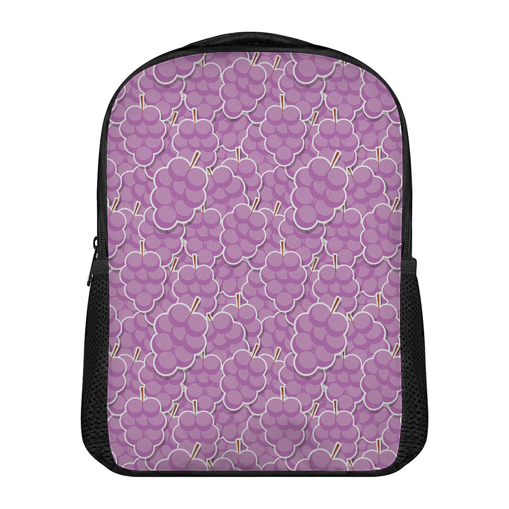 Cute Grape Pattern Print Casual Backpack