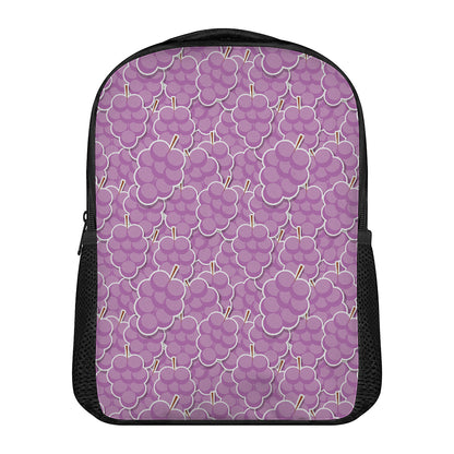 Cute Grape Pattern Print Casual Backpack