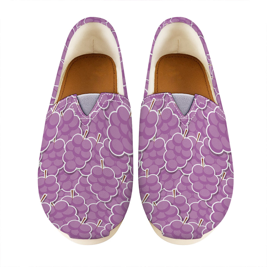 Cute Grape Pattern Print Casual Shoes