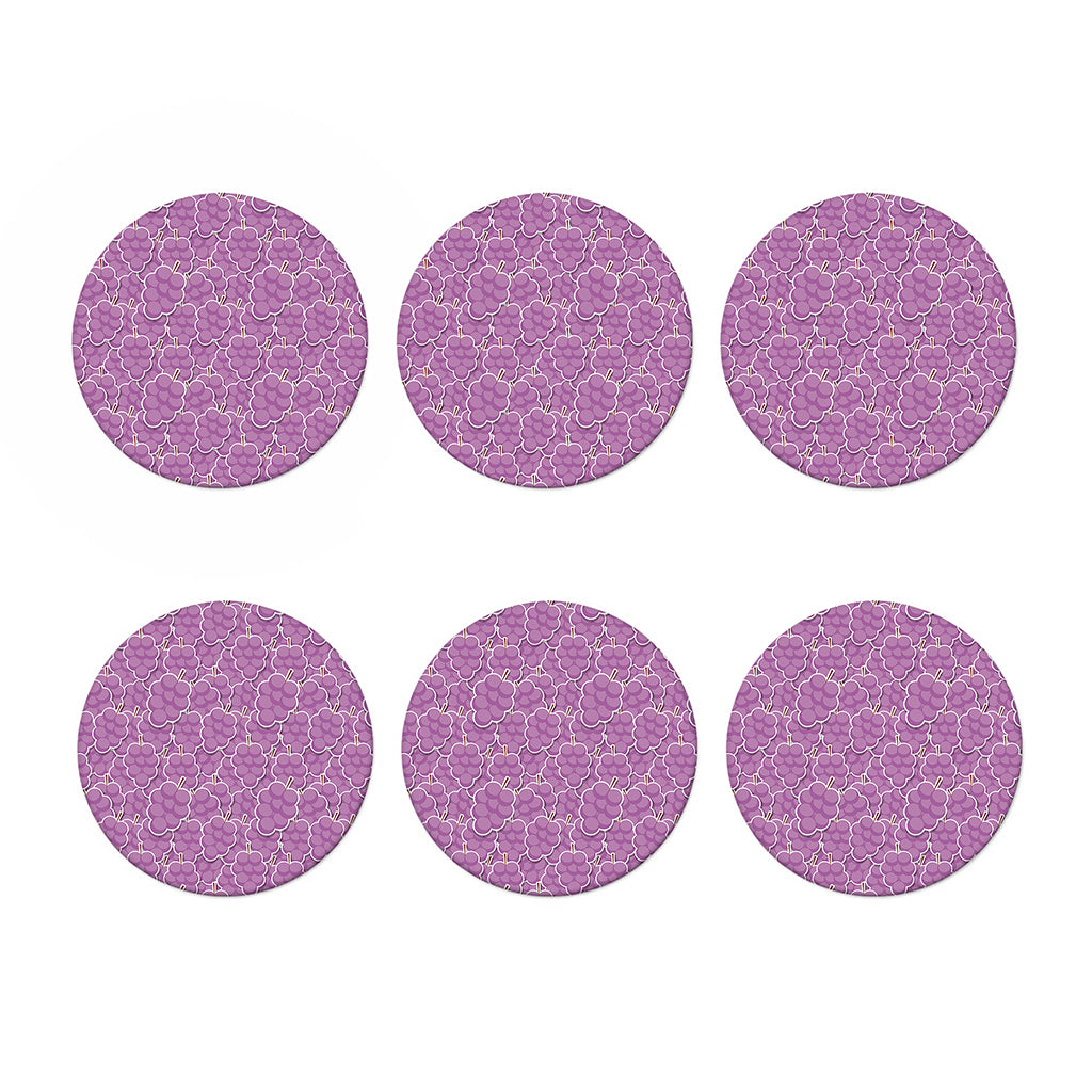 Cute Grape Pattern Print Coaster Set