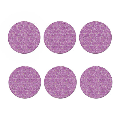 Cute Grape Pattern Print Coaster Set