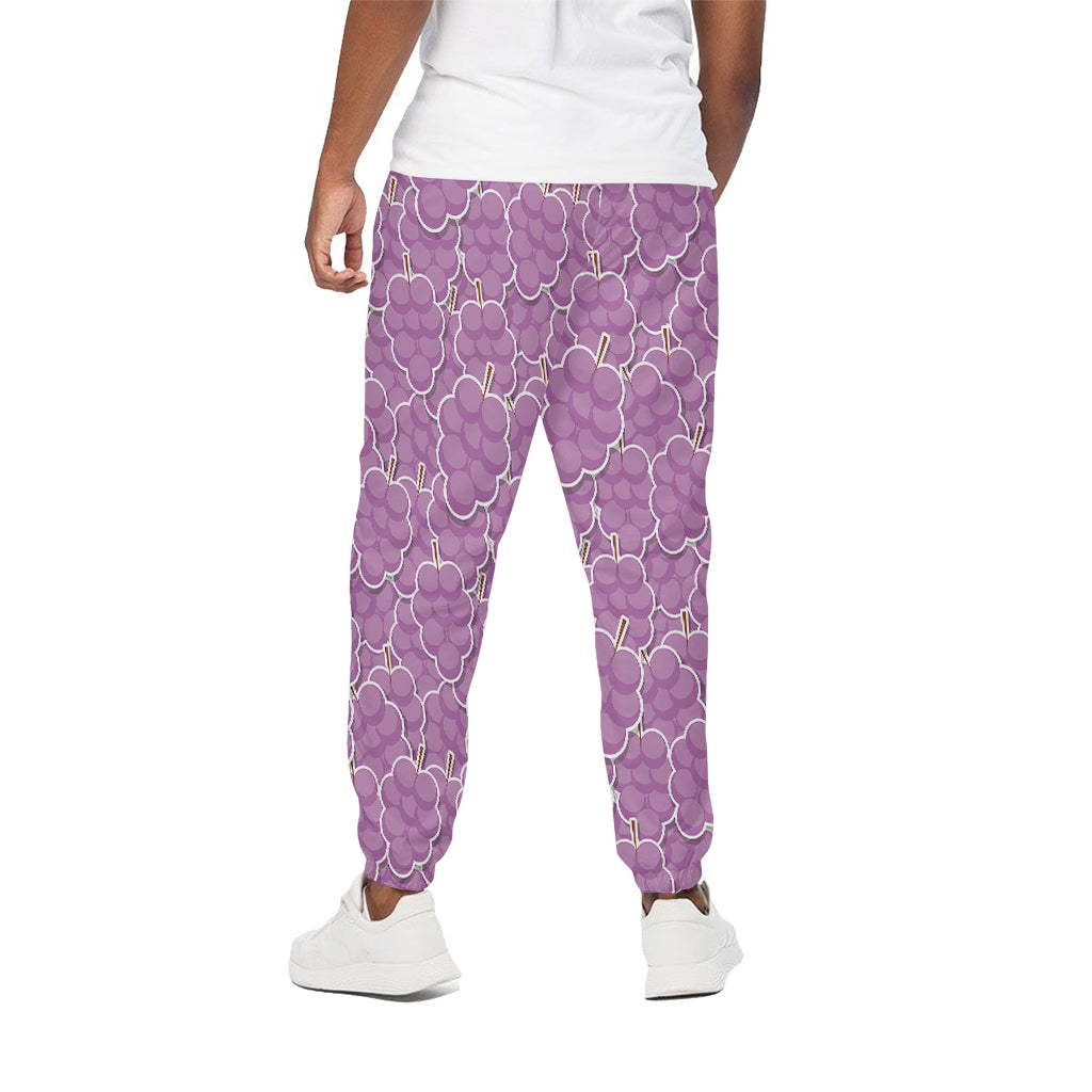 Cute Grape Pattern Print Cotton Pants