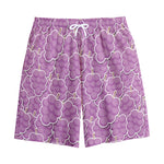Cute Grape Pattern Print Cotton Shorts