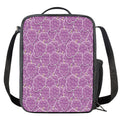 Cute Grape Pattern Print Crossbody Lunch Bag