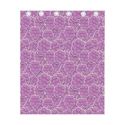 Cute Grape Pattern Print Curtain