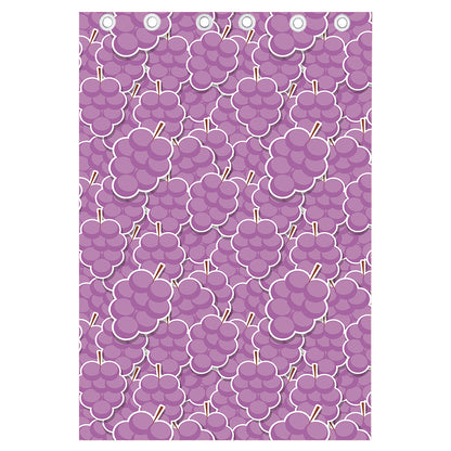Cute Grape Pattern Print Curtain