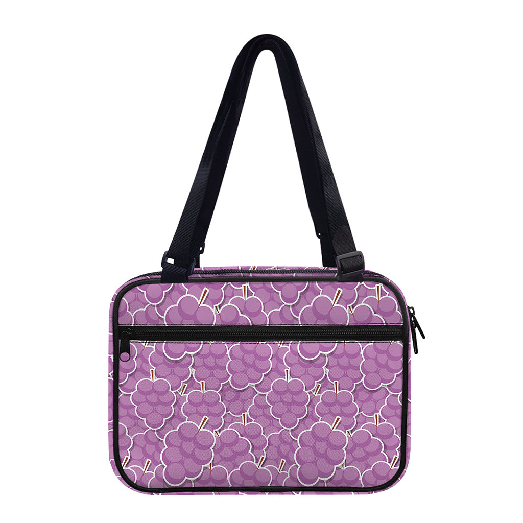 Cute Grape Pattern Print Double Strap Bible Bag
