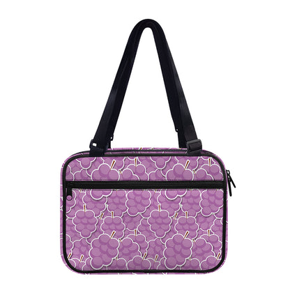 Cute Grape Pattern Print Double Strap Bible Bag