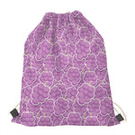 Cute Grape Pattern Print Drawstring Bag