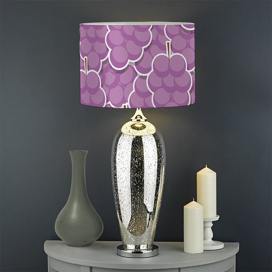 Cute Grape Pattern Print Drum Lamp Shade