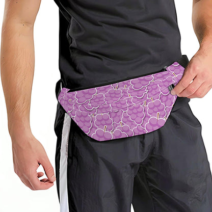 Cute Grape Pattern Print Fanny Pack
